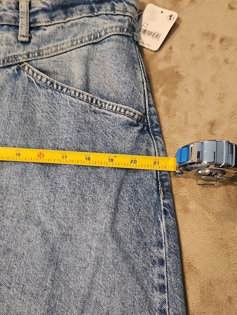 Free People Come As You Are Denim Jean Skirt - Picture 12 of 13